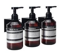 Sookdeo Bouteille distributrice pour Salle de Bain et Cuisine Rechargeable pour shampoing, après-shampoing, Savon à Vaisselle, Lotion, Huile, Savon de Douche avec Pompe, 17 oz, 500 ML, Lot de 3