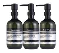 Sookdeo Lot de 3 distributeurs de Salle de Bain Rechargeables pour shampooing, après-shampoing, Savon, Vaisselle, Lotion, Huile, Savon de Douche avec Pompe et étiquette étanche, 500 ML (Jade, sans