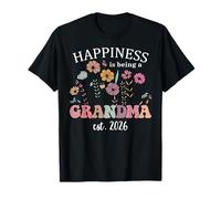 Soon to Be Grandma 2026 Nana Happiness is Being a Grandma T-Shirt