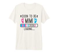 Soon to Be Mimi 2026 Loading Pregnancy Announcement 2026 T-Shirt Haut de Gamme