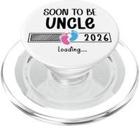 Soon to Be Uncle 2026 Loading New Uncle Promoted to Uncle PopSockets PopGrip pour MagSafe