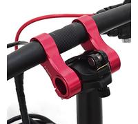 soonbuy Potence de vélo pliable, rehausseur de potence de vélo, double potence réglable, potence de guidon de 25,4 mm, dispositif de rehaussement de potence de guidon de vélo, rouge