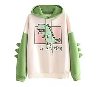 SoonerQuicker Sweat à capuche pour adolescentes et filles - Joli imprimé dinosaure - Sweat à capuche à manches longues - Pull décontracté tendance