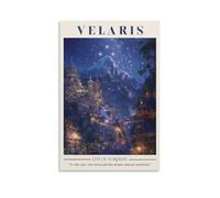 SOONIER Velaris Poster Acotar Art Impression sur toile Cour de Nuit Cité des étoiles Décoration murale 30 x 45 cm