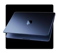 Soonjet Coque Compatible avec MacBook Air 13 Pouces M4/M3/M2 (A3240, A3113, A2681) 2024-2022, Robuste & Durable Housse Protectrice Translucide pour Macbook Air 13.6 Pouces Case Rigide - Matte Minuit