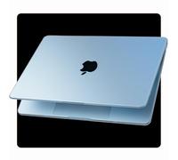Soonjet Coque de Protection Rigide Mate MacBook Air 15" M4 M3 M2 2025 2024 2023 [Bleu Ciel Officiel] [Couleur Officielle 100% Assortie]