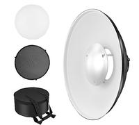 Soonpho Bol de beauté en métal de 30 cm, réflecteur Bowens avec grille en nid d'abeille noire, diffuseur blanc et sac de rangement, réflecteur stroboscopique pour studio photo, compatible avec NEEWER