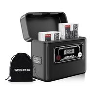 soonpho BT-E6 Mobile Boîtier de Chargement de Batterie pour Canon LP-E6 Camera Battery Charging Case pour Canon 5D Markll 5DS 5DSR 6DMarkll 6D 7DMarkll 7D EOS60D 60DA 70D 80D 90D EOS-R EOS R5 R6