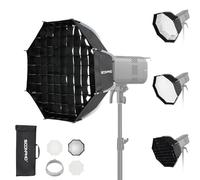 SOONPHO KS-45 17,7in/45cm Softbox Octogonale Monture Bowens,Soft Box Kit Déblocage Rapide avec Diffuseur,Grille en Nid d'abeille et Sac de Transport,Compatible avec Godox SK400IIIV,SK300IIV,MS300V