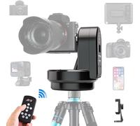 Soonpho M2 Tête de trépied panoramique électrique motorisée à 360 degrés avec Pince pour téléphone et télécommande et Reconnaissance des gestes AB Deux Points pour DSLR,Trépied,Téléphone