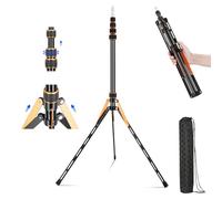 Soonpho Support de Lumière en Alliage d'Aluminium avec Pied Réversible à 180°,Adaptateur à Vis 1/4"-3/8",86,5in/220cm Trépied Pied d'éclairage pour Photographie en Plein Air Speedlite Strobe Softbox