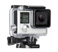 Soonsun Coque de plongée étanche pour GoPro Hero 4/3 +/3, caméra noire argent