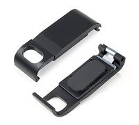 SOONSUN Couvercle de batterie en aluminium pour GoPro Hero 8,Noir,Amovible,Couvercle de porte latérale de rechange avec port de type C pour GoPro Hero8,Chargement sans enlever la porte de la batterie