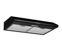 SOONYE Hotte de cuisine noire de 76,2 cm, en acier inoxydable, avec 3 commandes de vitesse, filtres en aluminium à 5 couches, lumières DEL