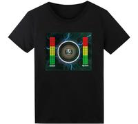 SOOOEC T-shirt LED avec égaliseur activé par le son qui s'illumine pour Halloween, fête EDM, hip-hop, cosplay, concert, costume, anniversaire, cadeau DJ, noir, XL