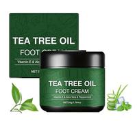 Soothing Aloe Vera & Tea Tree Foot Moisturizer,Tea Tree Oil Foot Cream, Anti-Crack Nourishing Foot Repair Balm, Moisturizing and Smoothing Heel Cream for Cracked Heels and Dry Skin (1pcs)