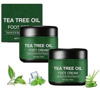 Soothing Aloe Vera & Tea Tree Foot Moisturizer,Tea Tree Oil Foot Cream, Anti-Crack Nourishing Foot Repair Balm, Moisturizing and Smoothing Heel Cream for Cracked Heels and Dry Skin (2pcs)