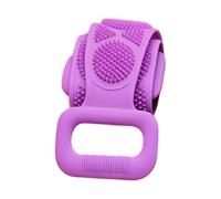 Soothing Silicone Bath Brush Double Sided Shower Body Massage Brush | Tension-Relief Revitalizing Massage Brush Back Cleansing Scrubber for Shoulder Feet Neck Apartment Bathroom Dormitory Hotel