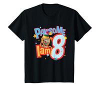 Sooty Sweep I am Eight, 8e Anniversaire de Pawsome Kids T-Shirt