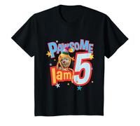 Sooty Sweep I Am Five, 5e Anniversaire de Pawsome Kids T-Shirt