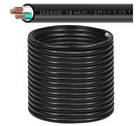 SOOW Câble d'alimentation portable 18/3 18 AWG (3 conducteurs) - Fil électrique SOOW 600 V de calibre 18 pour câbles de moteur, générateur, lumières portables, chargeurs de batterie de voiture et