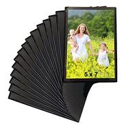 Sooyee Lot de 15 cadres photo magnétiques pour réfrigérateur - 12,7 x 17,8 cm - Support magnétique - Noir
