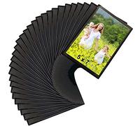 Sooyee Lot de 30 cadres photo magnétiques pour réfrigérateur - 12,7 x 17,8 cm - Support magnétique - Noir