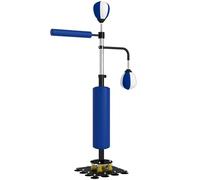 Soozier Support de Sac de Boxe avec Sac de Vitesse, 55.1"-80.7", Bleu