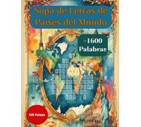 Sopa de letras de Paises del mundo: 100 acertijos de Países para Todas las Edades