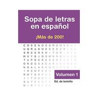 Sopa de letras en español: Más de 200 sopas | Edición de bolsillo en tamaño A5 | Soluciones descargables gratuitamente | Volumen 1