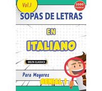Sopa de Letras En Italiano Para Mayores - Genial! Vol.1 - Delta Classics