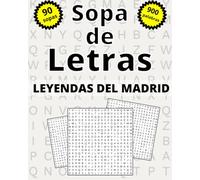 Sopa de Letras: Jugadores del Madrid por Años