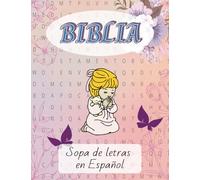 Sopa de Letras: Libro de sopa de letras de la Biblia | Ideal para adolescentes, adultos y personas mayores | 7.44 x 9.69 pulgadas | 55 acertijos para resolver.
