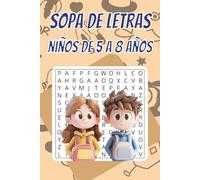 Sopa de Letras para niños: de 5 a 8 años | 50+ Puzzles | Letra Grande | Educativo | Para vacaciones y Tiempo Libre | 6 x 9 pulgadas, 15,24 x 22,86 cm