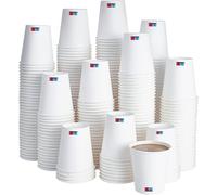 Sopack - Lot De 150 Gobelets Jetables En Papier Biodégradable 240Ml (8 Oz) ¿ Pour Toutes Vos Boissons Chaudes Et Froides, Café, Soda, Eau,
