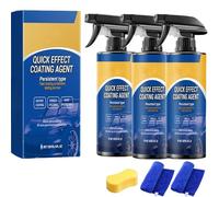 Sopami Car Coating Spray - Quick Effect Scratch-Removing Wax Polish & Waterless Wash - Protective Shine Renewal Formula (3PCS)