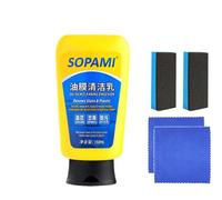 Sopami Émulsion de nettoyage de film d'huile,Spray de revêtement de voiture Sopami,Spray de polissage de cire de voiture à enduire rapidement Sopami (ÉmulsionX1Pcs)