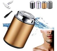 Sopami Mini Electric Shaver, Sopami Mini Shaver, Mini Portable Electric Shaver, USB Rechargeable Waterproof Shaver Electric Beard Trimmer for Car, Travel (C)