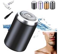 Sopami Mini Electric Shaver, Sopami Mini Shaver, Mini Portable Electric Shaver, USB Rechargeable Waterproof Shaver Electric Beard Trimmer for Car, Travel (A)