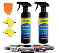 Sopami Quick Effect Coating Agent, 500 ml, Agent de revêtement à effet rapide, 3 en 1, haute protection Quick Car Coating Spray, revêtement hydrophobique, spray de polissage de voiture (2 pièces)