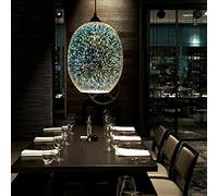 SOPERIT Lampes Suspendue 3D Lustre Coloré feux d'artifice Plafonnier Suspension en verre véritable Lampe suspendue Moderne Lampe suspendue