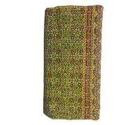 Sophia Art - Couverture Couvre-Lit Kantha Traditionnel Fait Main Motif Indien Ajrakh