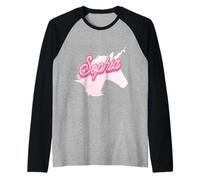 Sophia Cadeau personnalisé sur Le thème de la Licorne Manche Raglan
