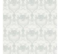 Sophia Floral Vinyle Peint Gris RASCH 710069 10m Rouleau Élégant Classique Look
