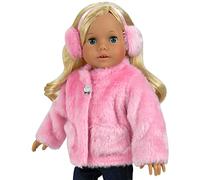 Sophia's - 18" Poupee - Mabet de Fourrure et Bandeau d'oreille - Rose
