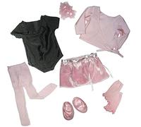 Sophia's by Teamson Kids Complete Ballet Leotard et pull pour 18 poupées, rose clair