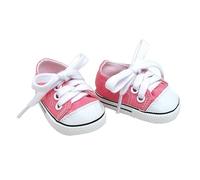 Sophia's par Teamson Kids Chaussures de poupée de 18" avec Lacets, Baskets en Toile Roses - pour poupées jusqu'à 46cm