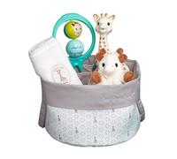 Sophie la Girafe – Corbeille naissance «Il était une fois» – Doudou, lange, jouet à mâcher, hochet