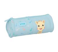 Sophie La Girafe Dreams - Trousse ronde facile à nettoyer, trousse pour enfant, idéale pour les enfants d'âge scolaire, confortable et polyvalente, qualité et résistance, 20 x 7 x 7 cm, bleu clair, M