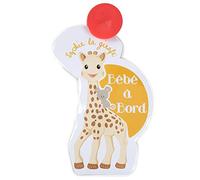 Sophie la Girafe Flash Bébé à Bord Lumineux Auto Bébé Dès la Naissance | Capteur de vibrations avec extinction automatique | signale présence en voiture | accessoire sécurité routière | idée cadeau